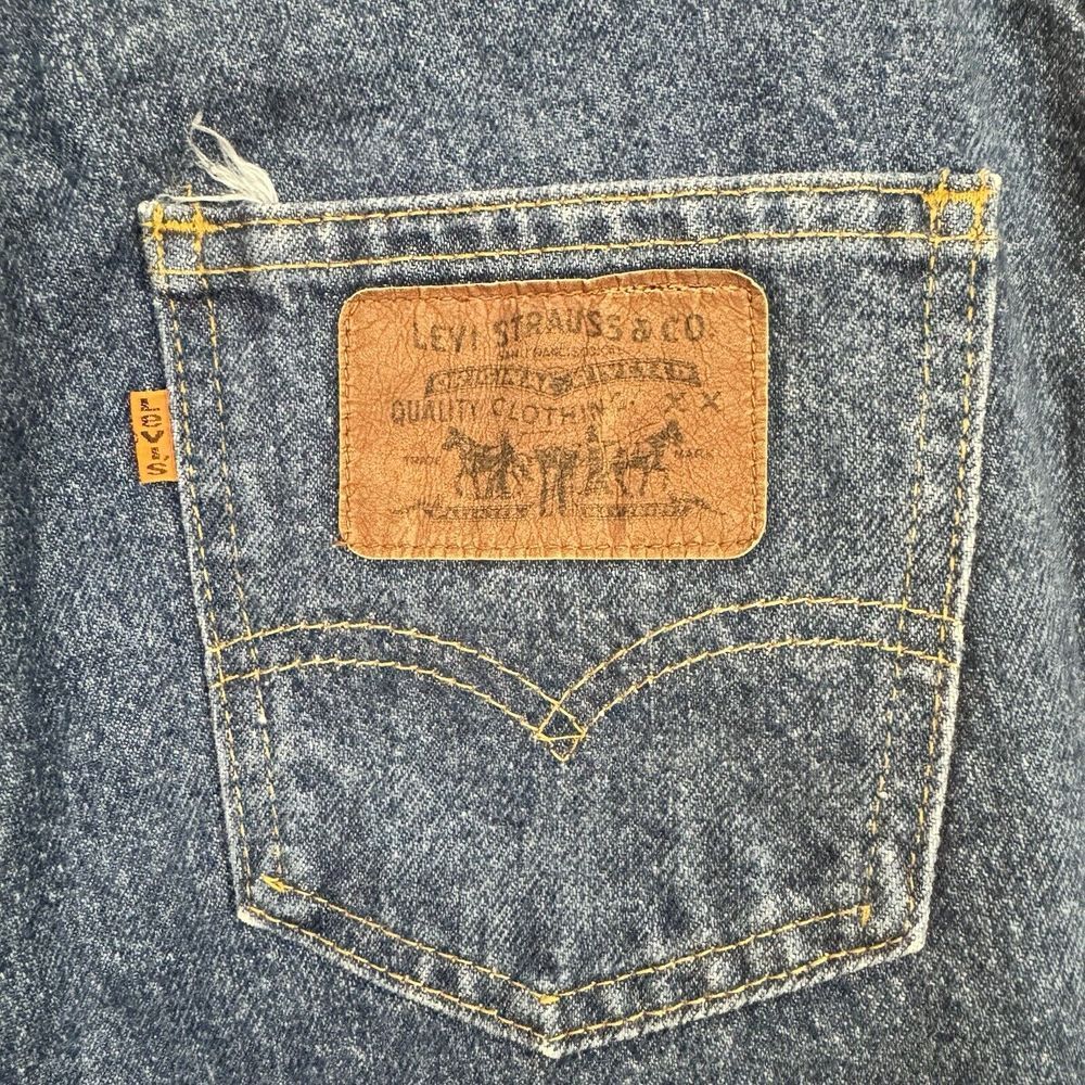 1980s Vintage Levi's‎ Orange Tab Boot Cut Denim Jeans  18824-0214 USA Size 14